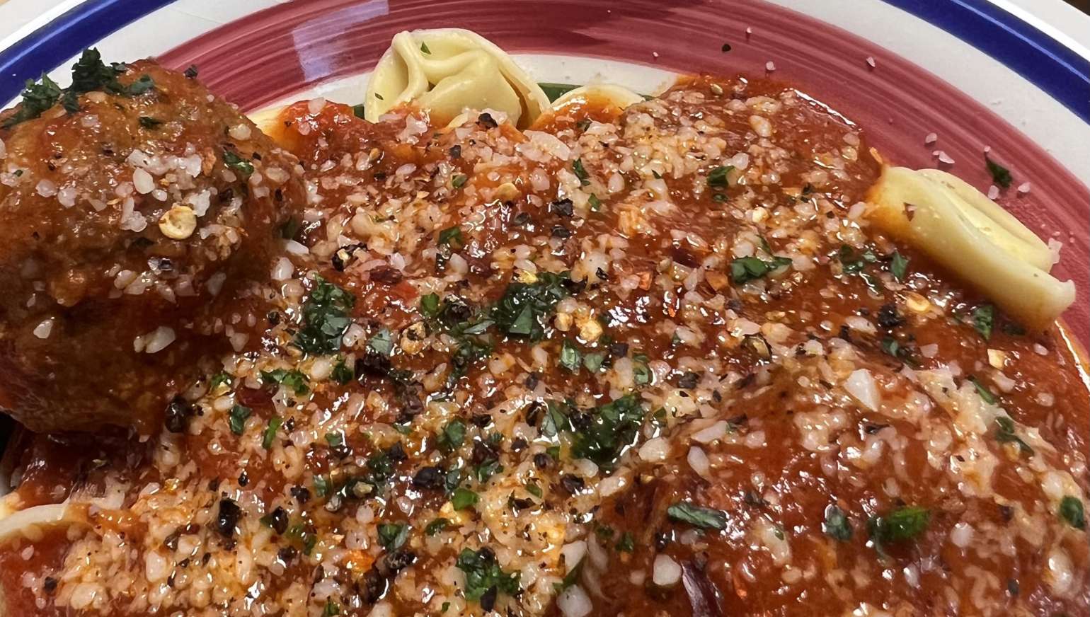 Tortellini Fra Diavolo with Sausage & Beef Meatballs